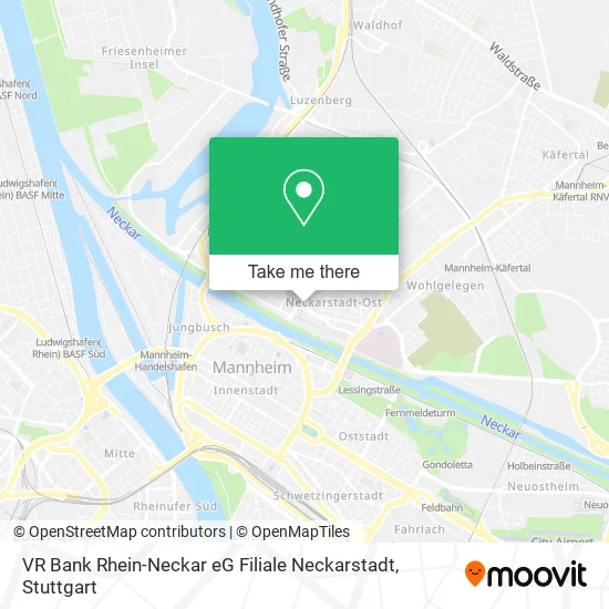VR Bank Rhein-Neckar eG Filiale Neckarstadt map