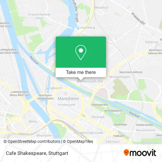 Карта Cafe Shakespeare