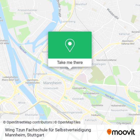 Wing Tzun Fachschule für Selbstverteidigung Mannheim map