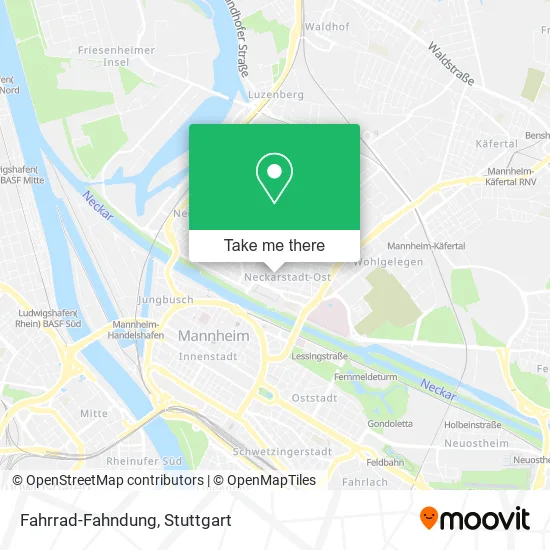 Карта Fahrrad-Fahndung
