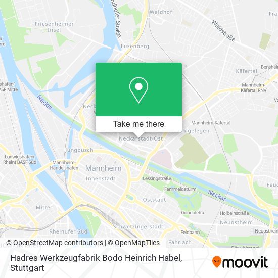 Hadres Werkzeugfabrik Bodo Heinrich Habel map