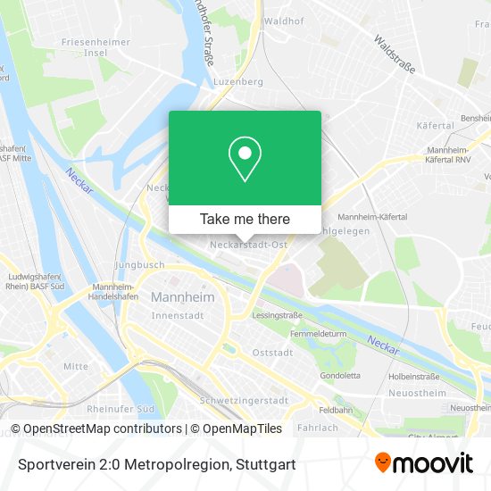 Sportverein 2:0 Metropolregion map