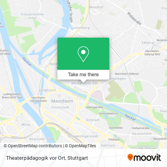 Карта Theaterpädagogik vor Ort