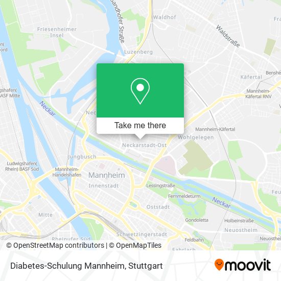Diabetes-Schulung Mannheim map