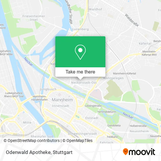 Карта Odenwald Apotheke