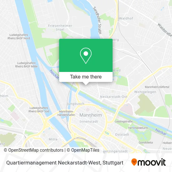Карта Quartiermanagement Neckarstadt-West