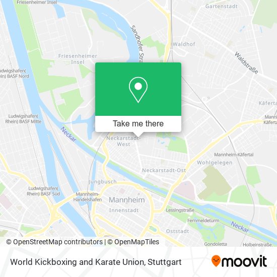 Карта World Kickboxing and Karate Union