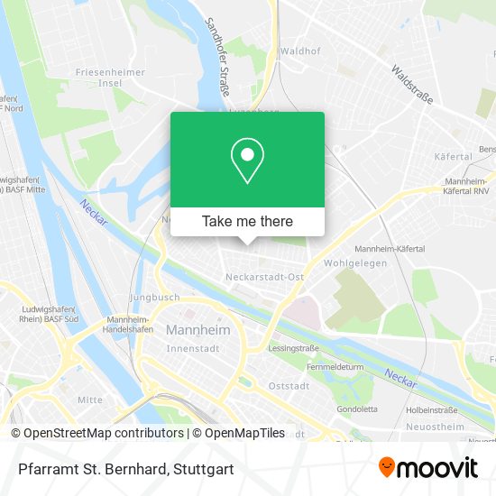 Pfarramt St. Bernhard map