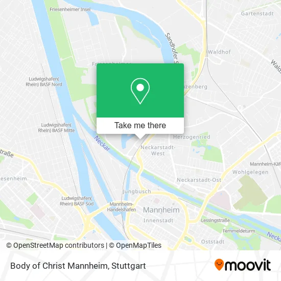 Карта Body of Christ Mannheim