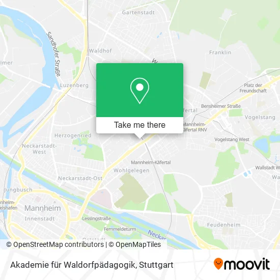 Карта Akademie für Waldorfpädagogik