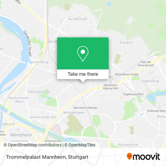 Trommelpalast Mannheim map