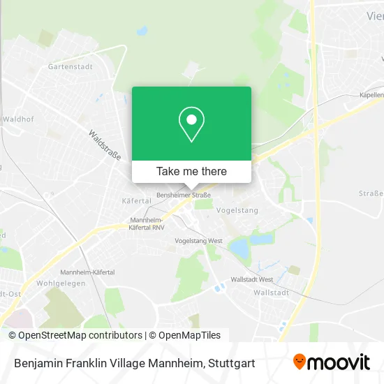 Карта Benjamin Franklin Village Mannheim