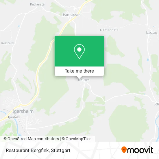 Карта Restaurant Bergfink