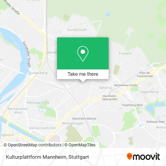 Карта Kulturplattform Mannheim