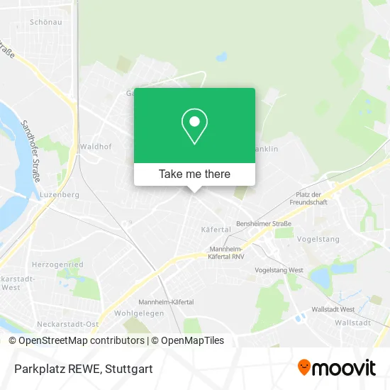 Карта Parkplatz REWE