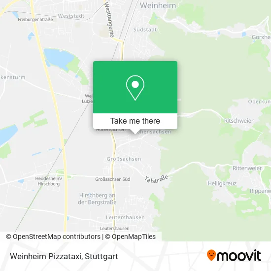 Карта Weinheim Pizzataxi