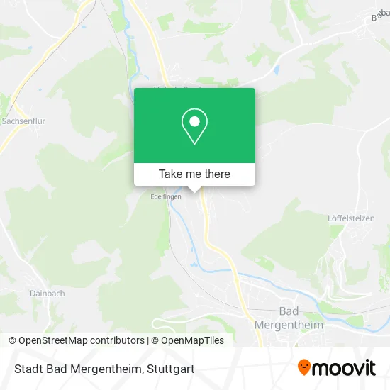 Карта Stadt Bad Mergentheim