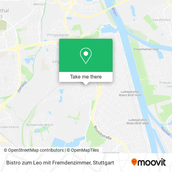 Карта Bistro zum Leo mit Fremdenzimmer