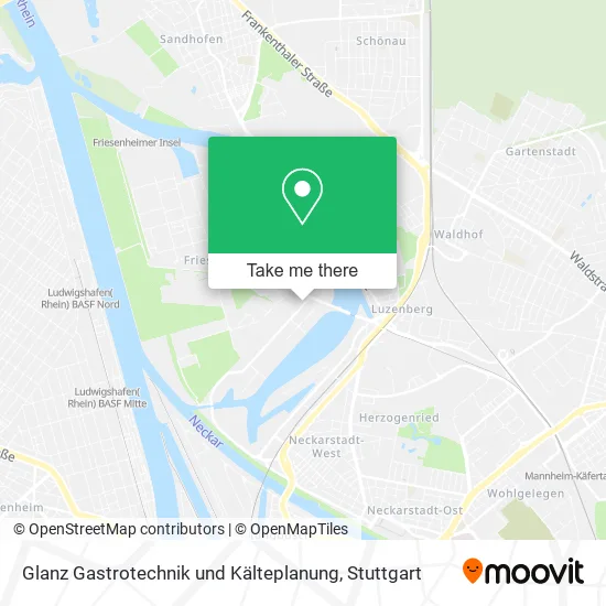 Карта Glanz Gastrotechnik und Kälteplanung
