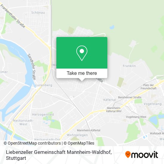 Liebenzeller Gemeinschaft Mannheim-Waldhof map