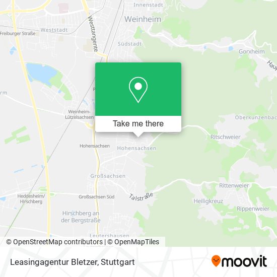 Leasingagentur Bletzer map