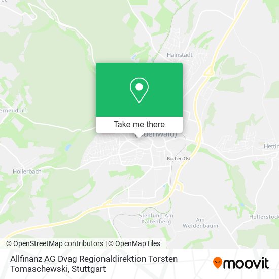 Allfinanz AG Dvag Regionaldirektion Torsten Tomaschewski map