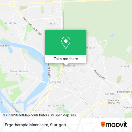 Ergotherapie Mannheim map
