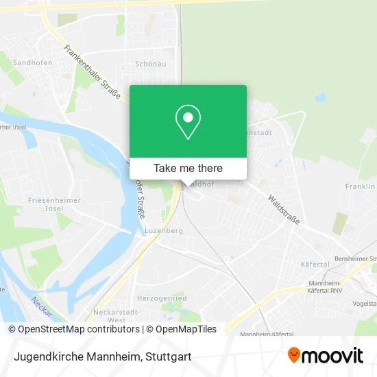 Карта Jugendkirche Mannheim