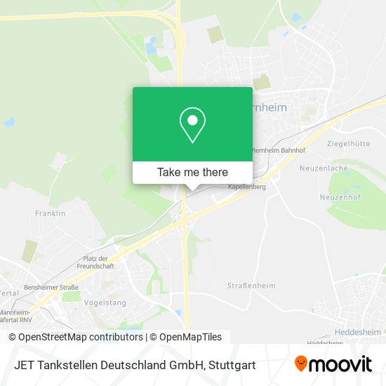 Карта JET Tankstellen Deutschland GmbH