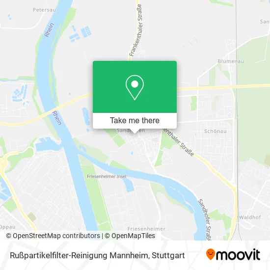 Карта Rußpartikelfilter-Reinigung Mannheim
