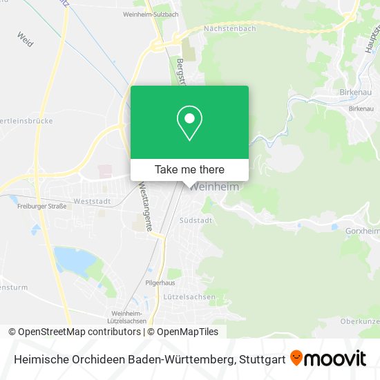 Heimische Orchideen Baden-Württemberg map