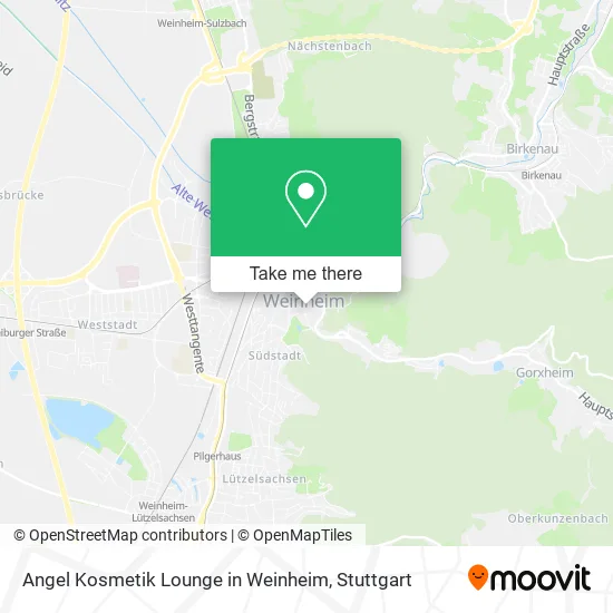 Карта Angel Kosmetik Lounge in Weinheim