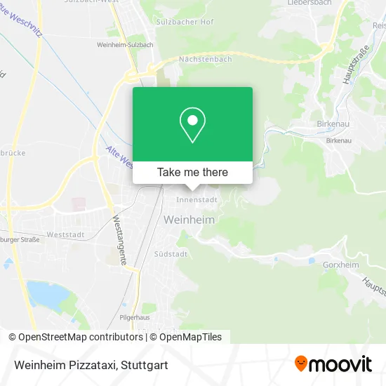 Карта Weinheim Pizzataxi