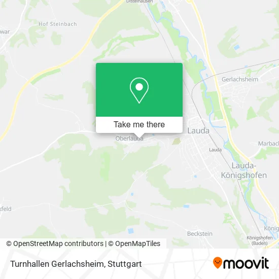 Карта Turnhallen Gerlachsheim