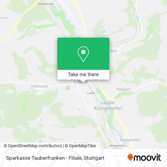 Карта Sparkasse Tauberfranken - Filiale