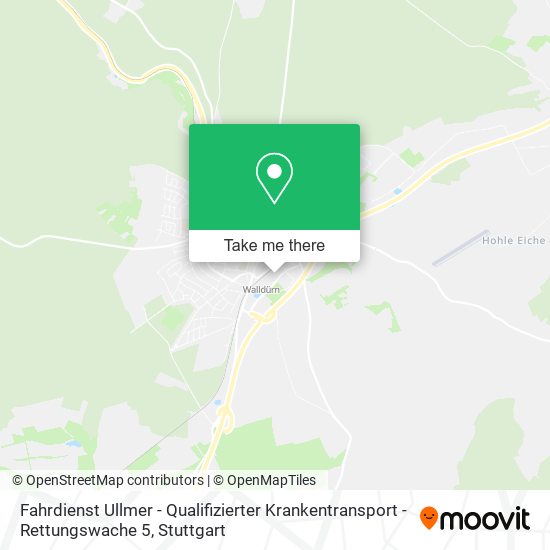 Fahrdienst Ullmer - Qualifizierter Krankentransport - Rettungswache 5 map