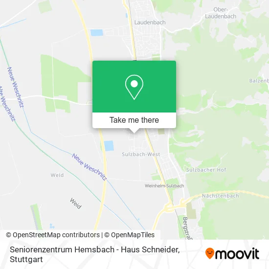 Карта Seniorenzentrum Hemsbach - Haus Schneider
