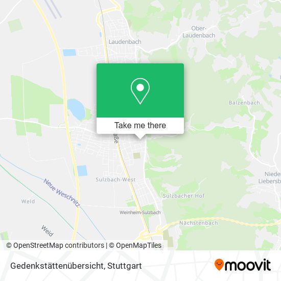 Gedenkstättenübersicht map