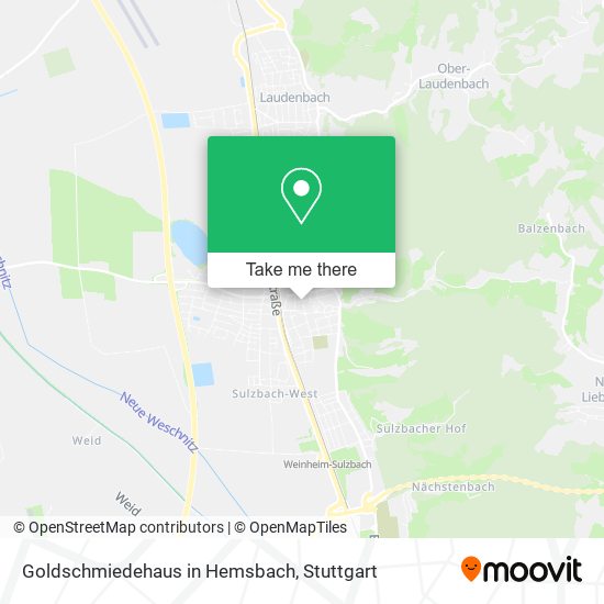 Goldschmiedehaus in Hemsbach map