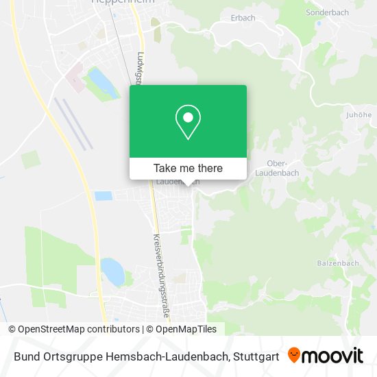 Bund Ortsgruppe Hemsbach-Laudenbach map