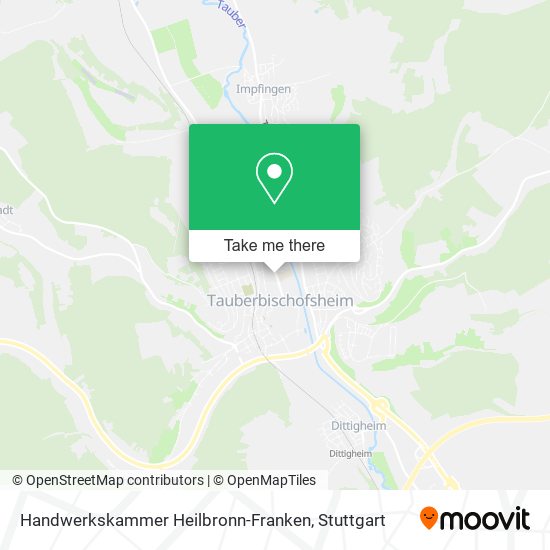 Карта Handwerkskammer Heilbronn-Franken