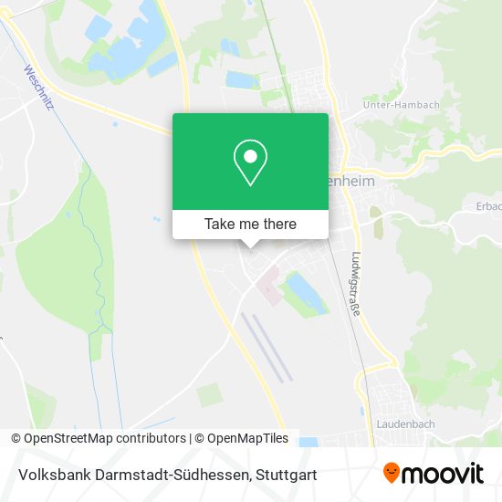 Volksbank Darmstadt-Südhessen map