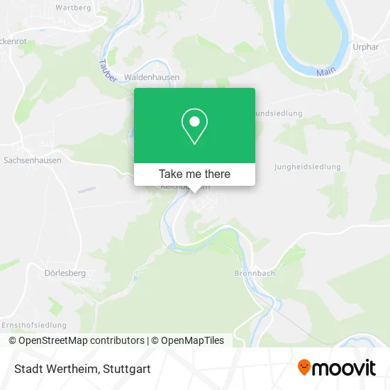 Карта Stadt Wertheim