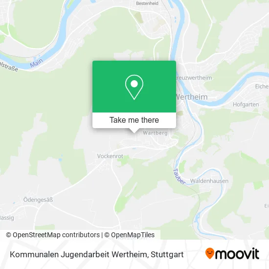Карта Kommunalen Jugendarbeit Wertheim