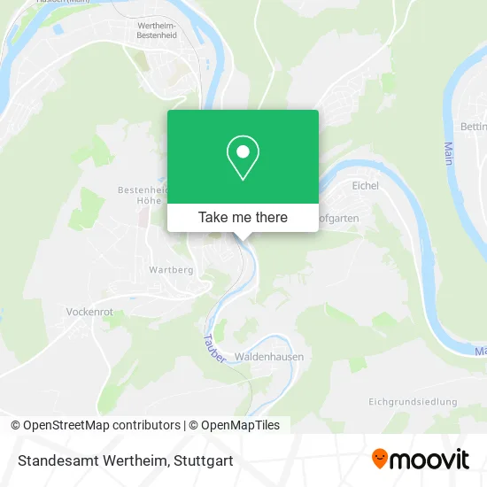 Карта Standesamt Wertheim