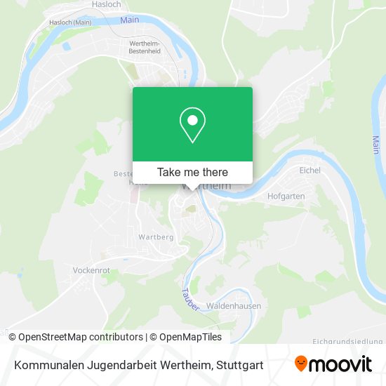 Kommunalen Jugendarbeit Wertheim map