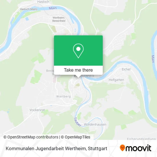 Карта Kommunalen Jugendarbeit Wertheim
