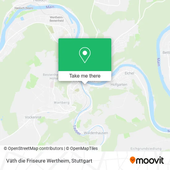 Карта Väth die Friseure Wertheim
