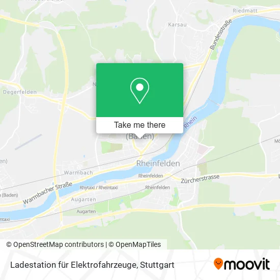 Карта Ladestation für Elektrofahrzeuge