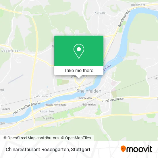 Карта Chinarestaurant Rosengarten